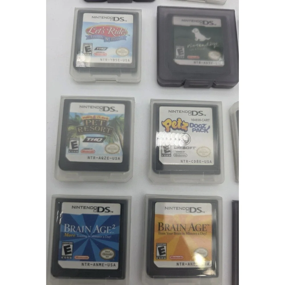 Nintendo‎ DS Electric Blue 14 Games Used All Games Work READ Description #0333
